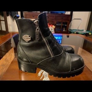 Women’s Harley Davidson Double Zipper Boots